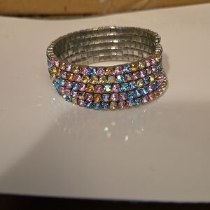 Multicolor Crystal Stretch Bracelet